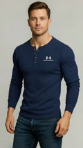 Classic Stand‑Collar Casual Knit Pullover