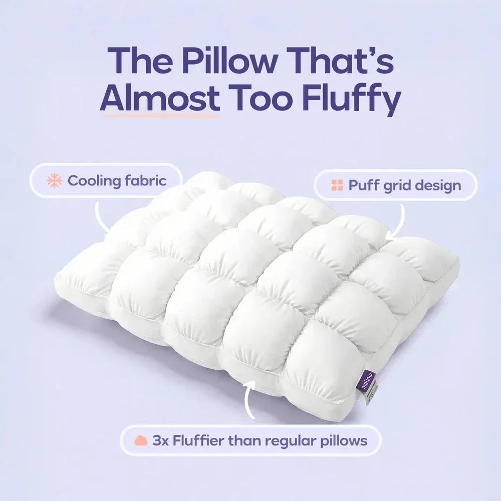 Cooling Puff Grid Pillow