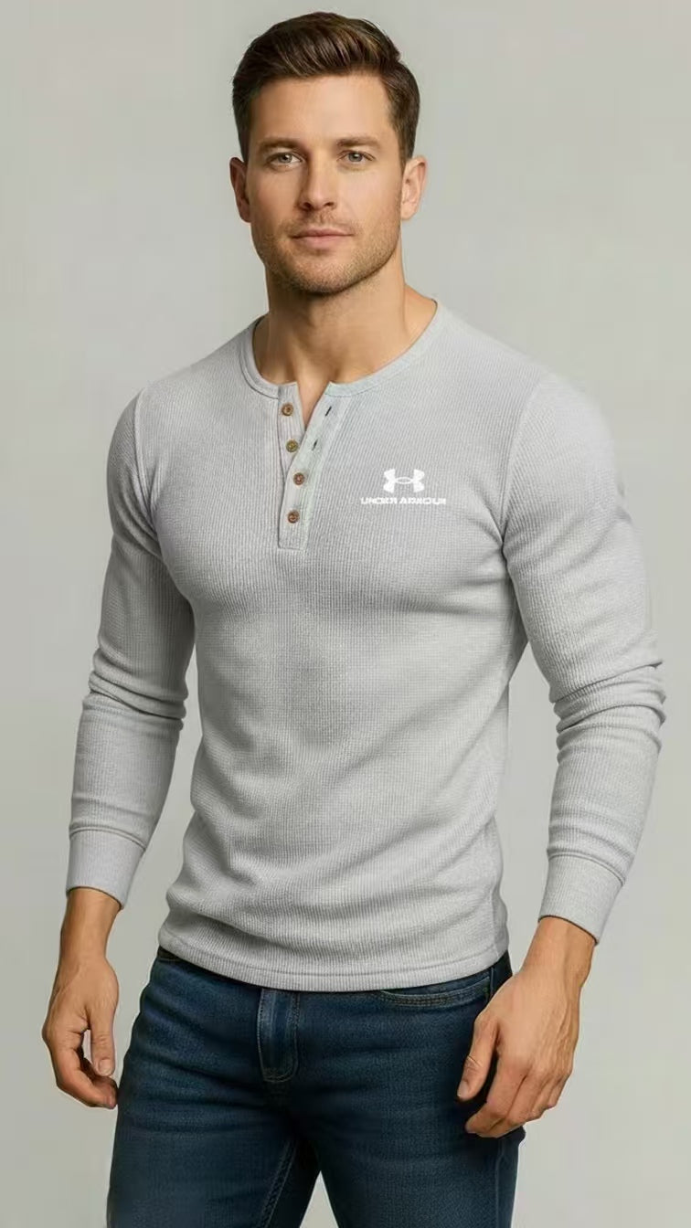 Classic Stand‑Collar Casual Knit Pullover