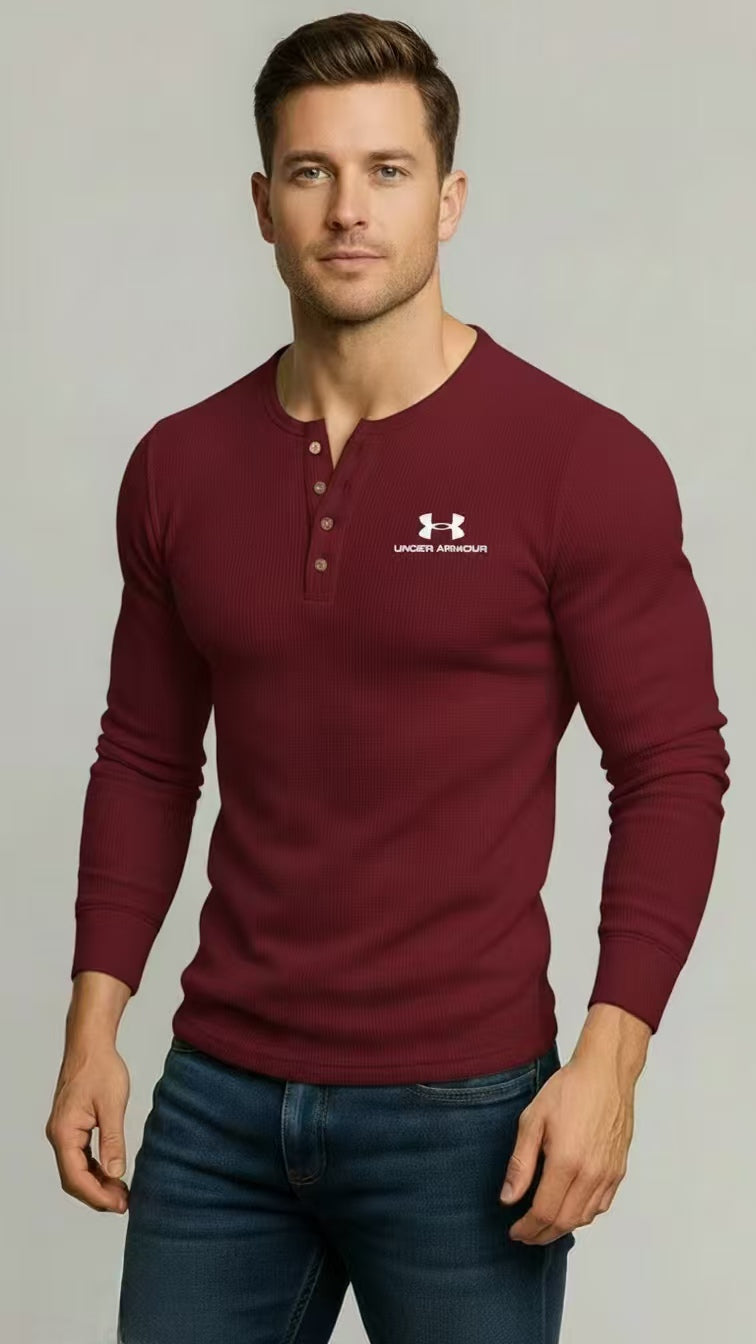 Classic Stand‑Collar Casual Knit Pullover