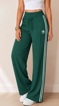 Women’s Side Stripe Track Pants ✨ High‑Waist Casual Jogger Trousers