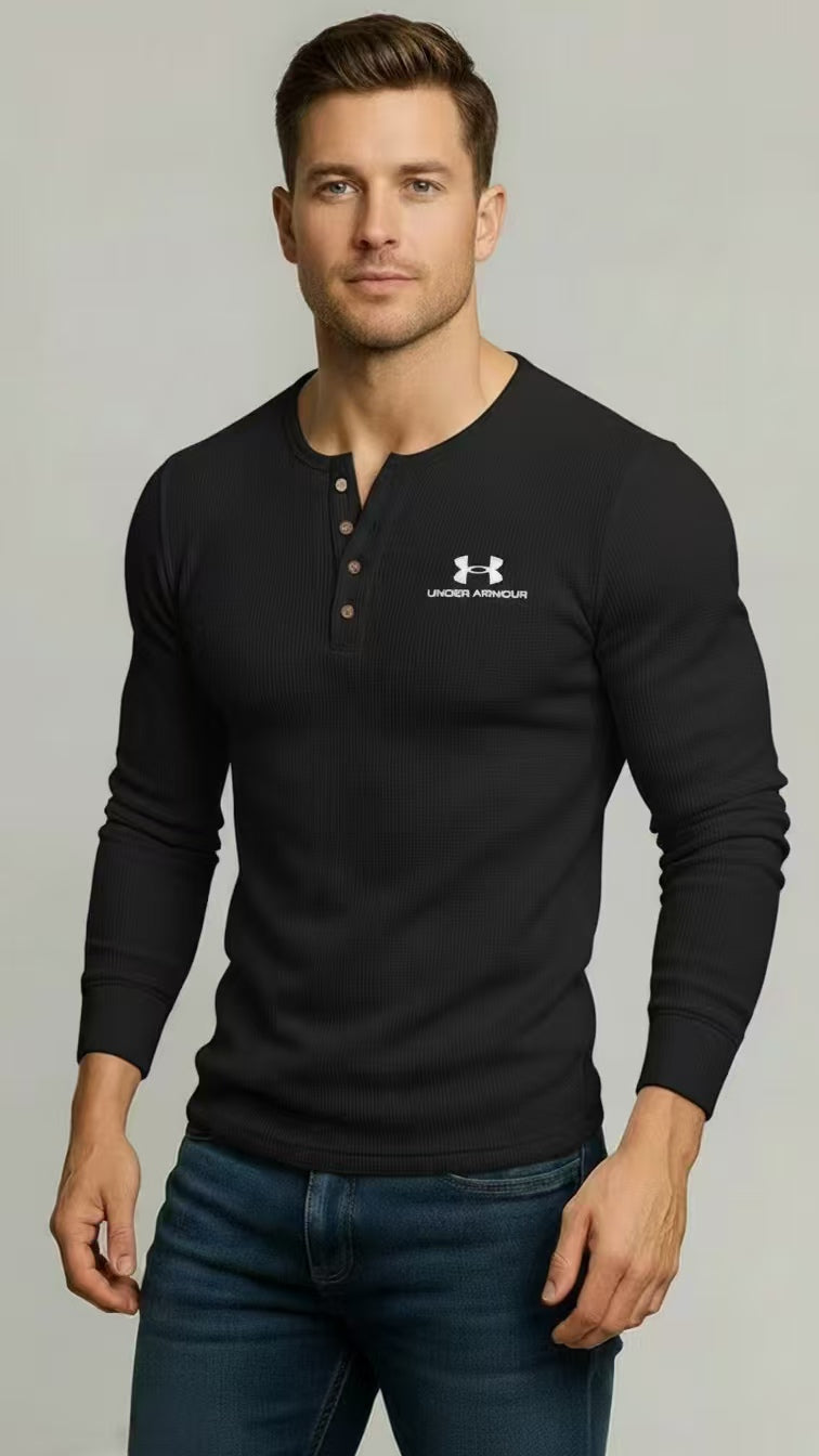 Classic Stand‑Collar Casual Knit Pullover